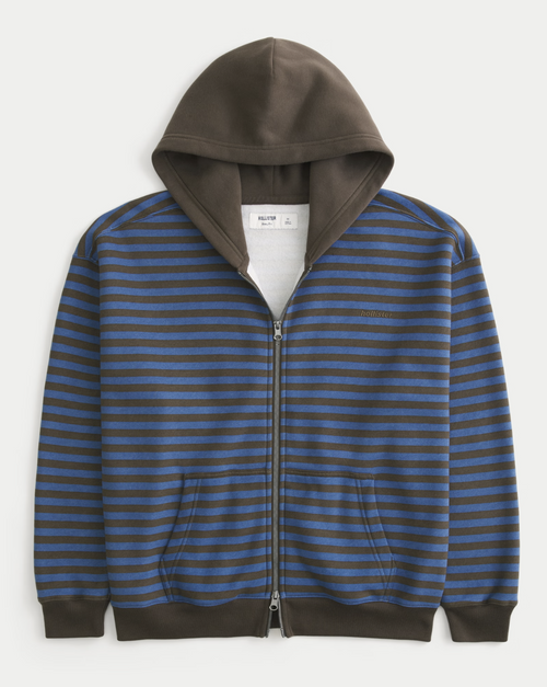 Boxy Zip-up Hoodie